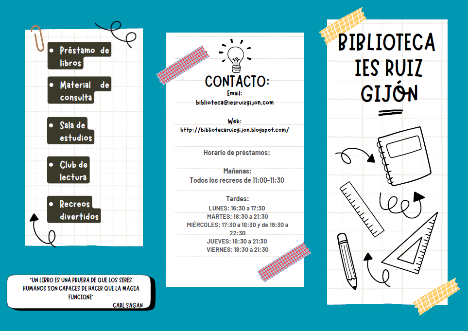 triptico biblioteca